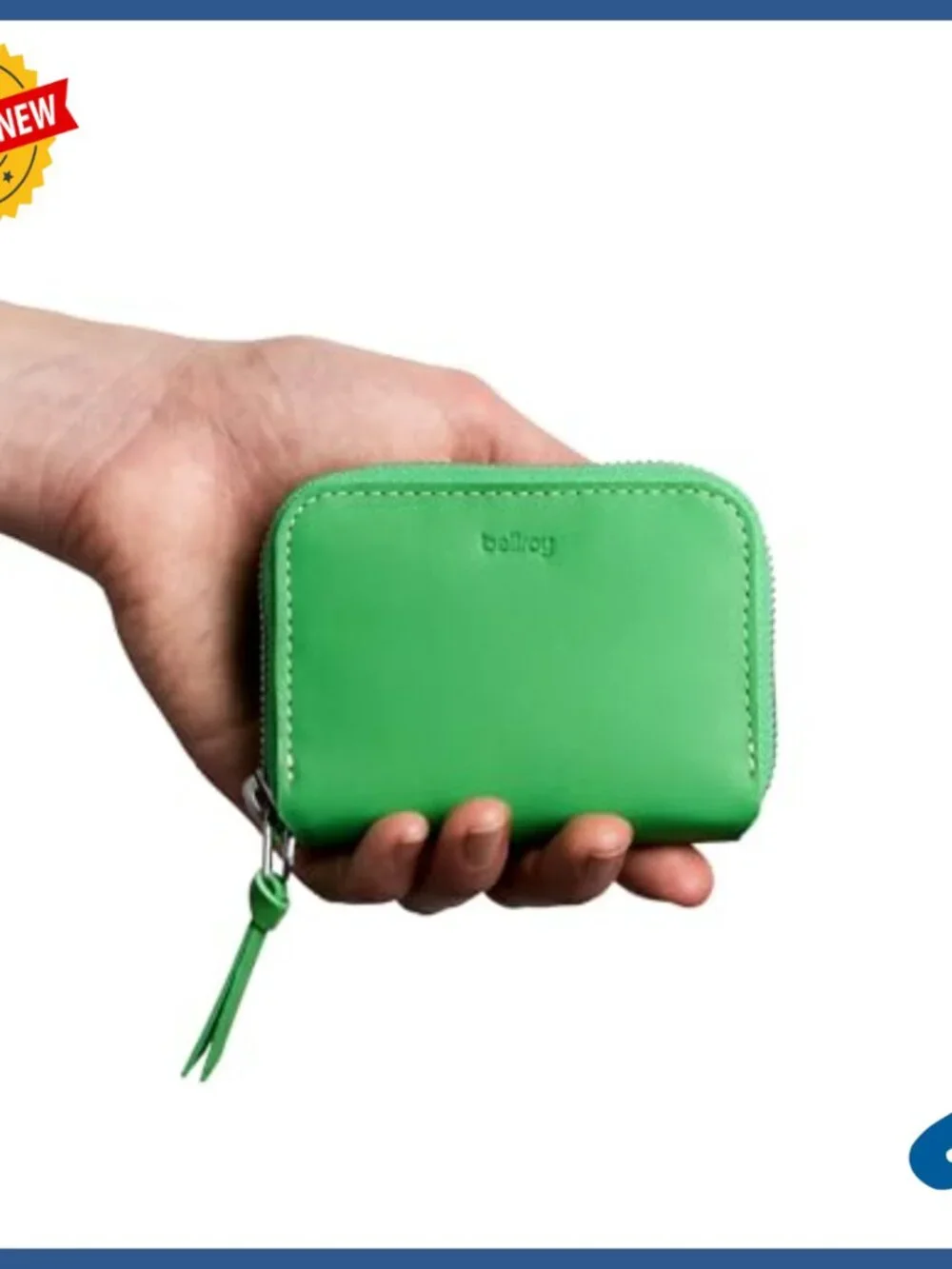Small Leather Zip Wallet with Card, Coin & Key Storage